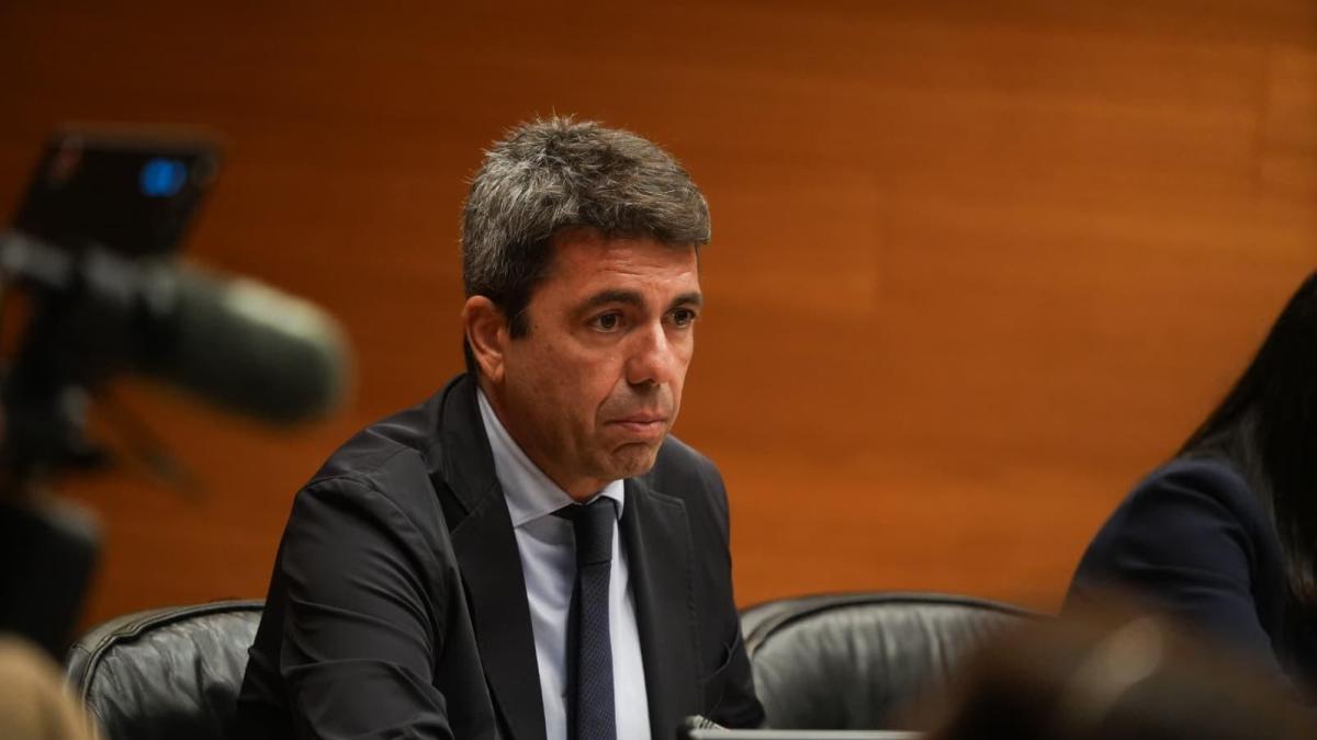 Carlos Mazón comparece en el Congreso para explicar la gestión frente a la dana en Valencia, en directo