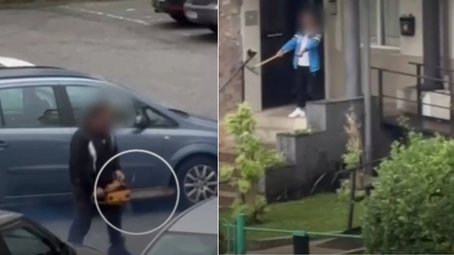 Surrealista altercado en Ferrol con una motosierra, un rastrillo y amenazas: dos detenidos y dos heridos