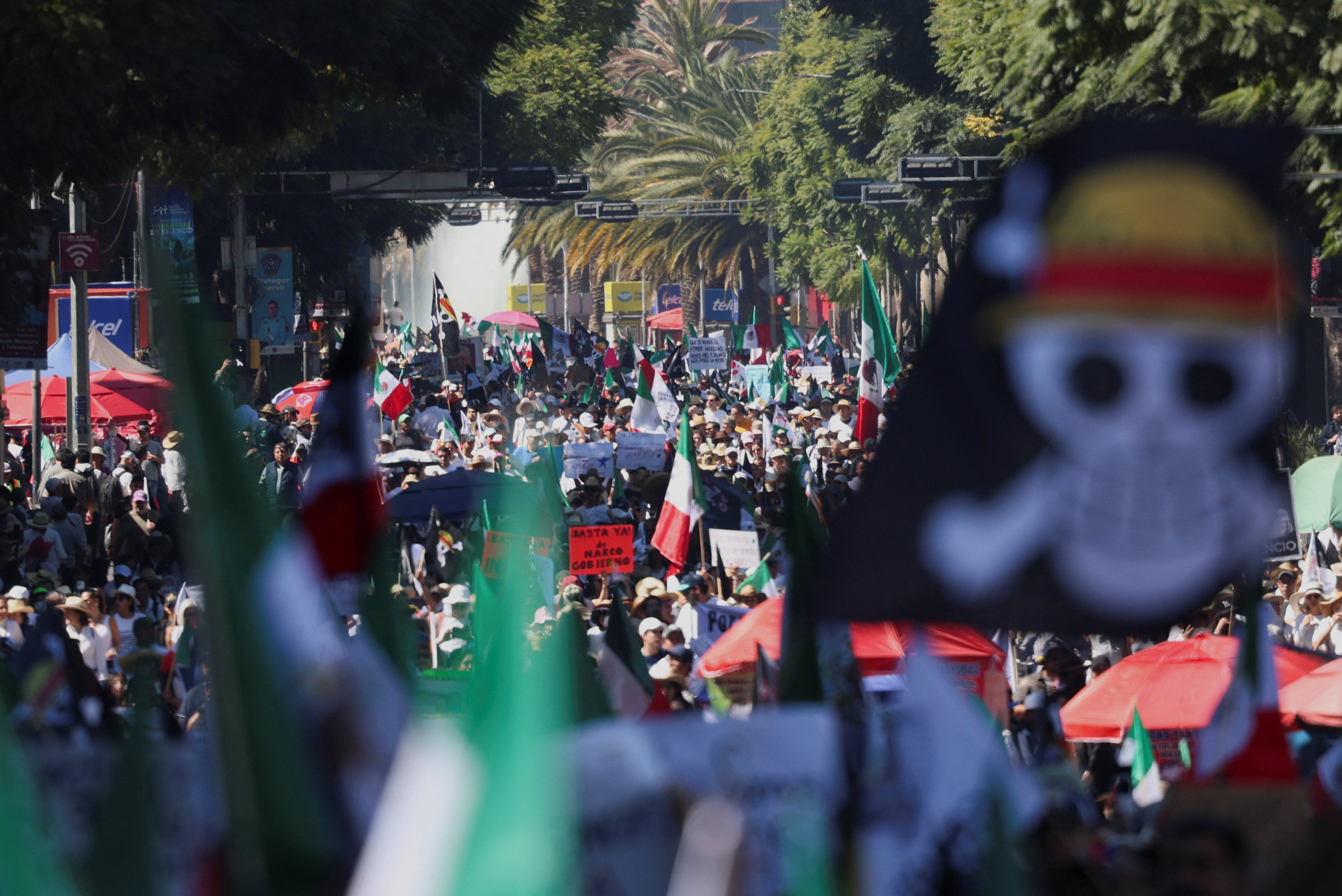 La marcha de la generación Z en Ciudad de México, en imágenes