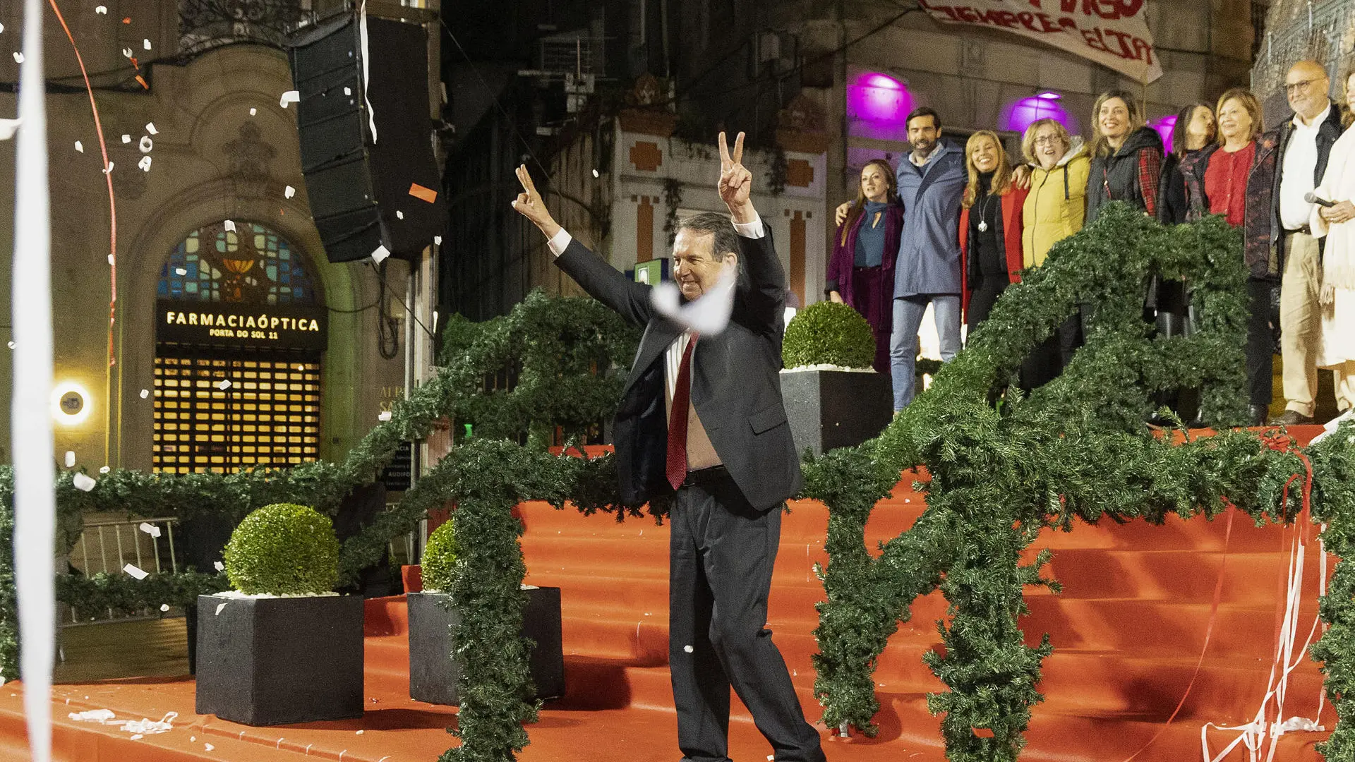 Vigo enciende la Navidad con susto y Abel Caballero vuelve a montar un show: "Es la mejor del planeta"