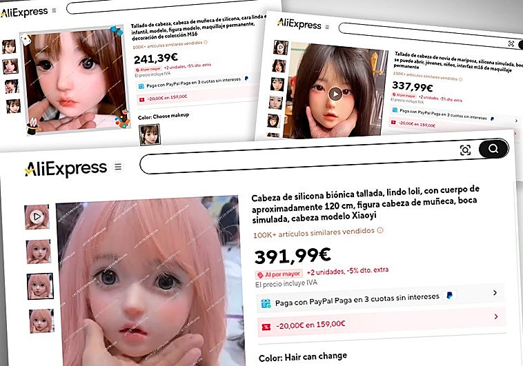 Facua denuncia la venta de muñecas sexuales con apariencia de niñas en AliExpress en España