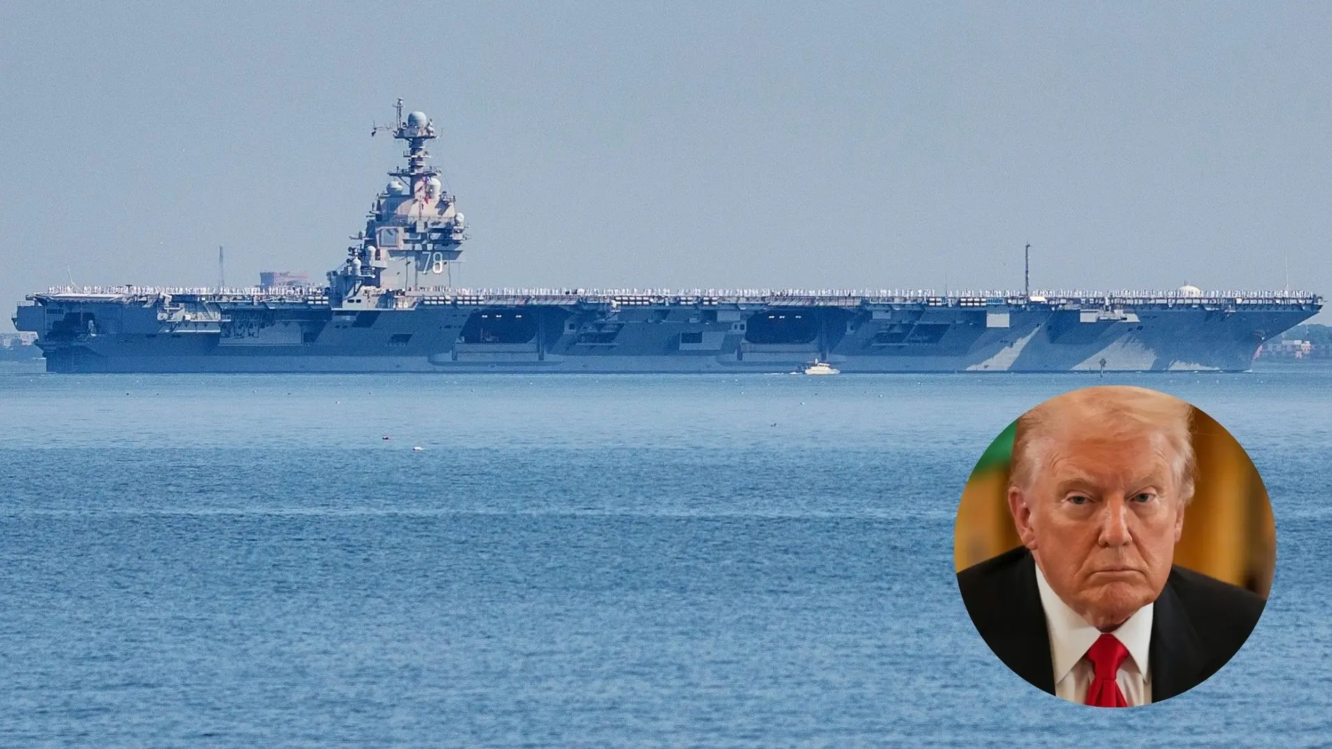 Trump eleva la tensión y mueve su mayor portaaviones cerca de Venezuela: Corina Machado dice que es "la hora decisiva"