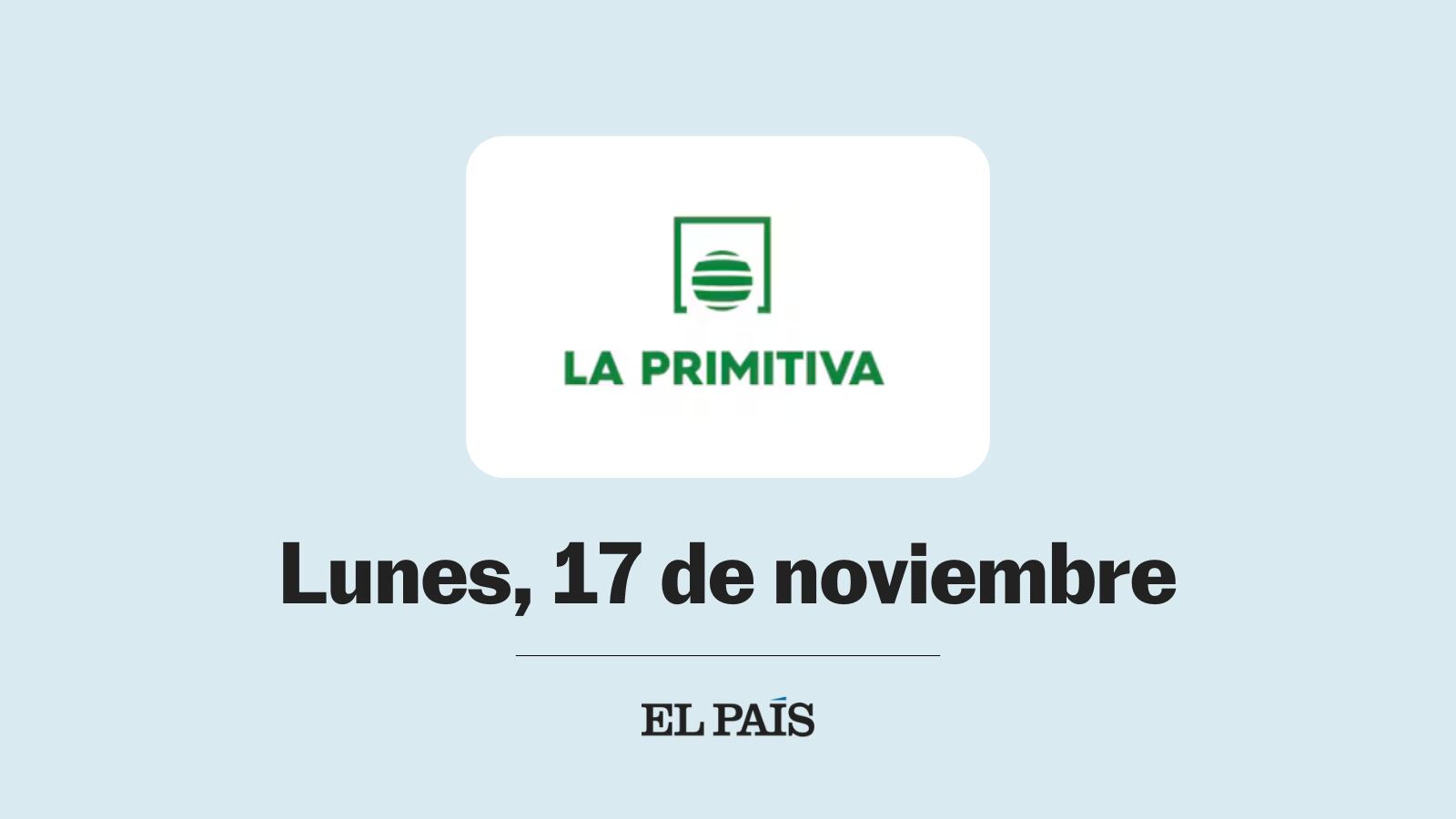 La Primitiva: sorteo del lunes 17 de noviembre