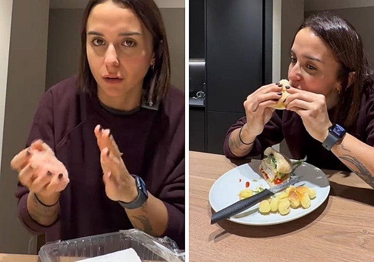 Una entrenadora personal da la receta para hacer una hamburguesa empanada sana: «El rebozado lo hacemos con cereales...»