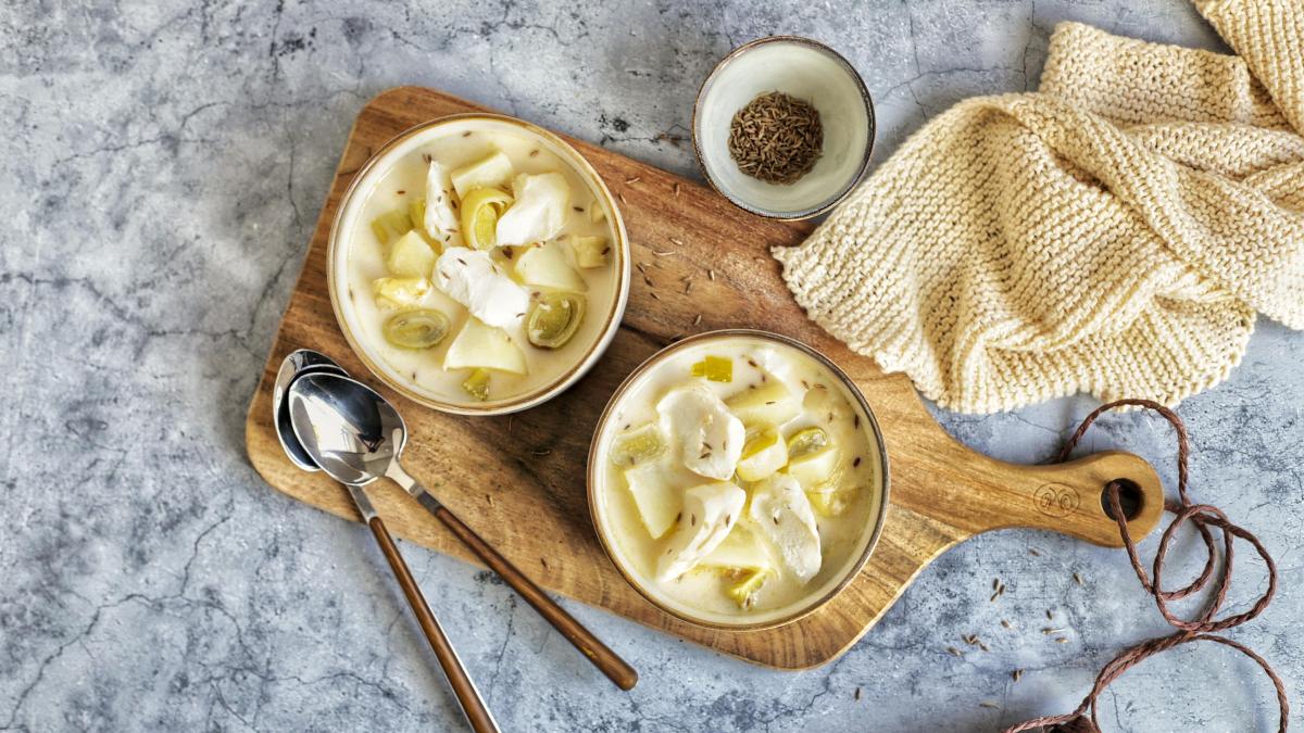 Prepara una sopa cremosa de bacalao que reconforta y llena de sabor en solo 30 minutos