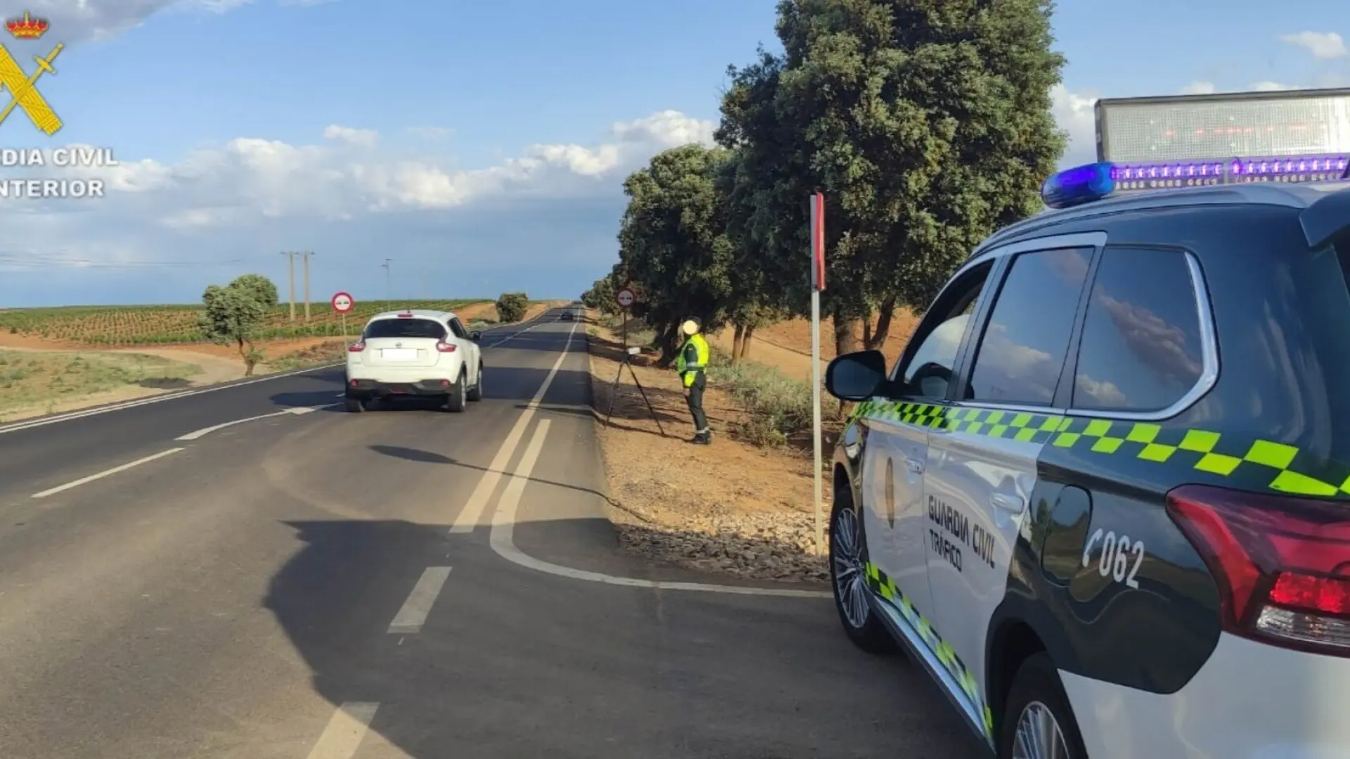 La Guardia Civil investiga a un conductor por circular a 191 km/h por una carretera de Toledo