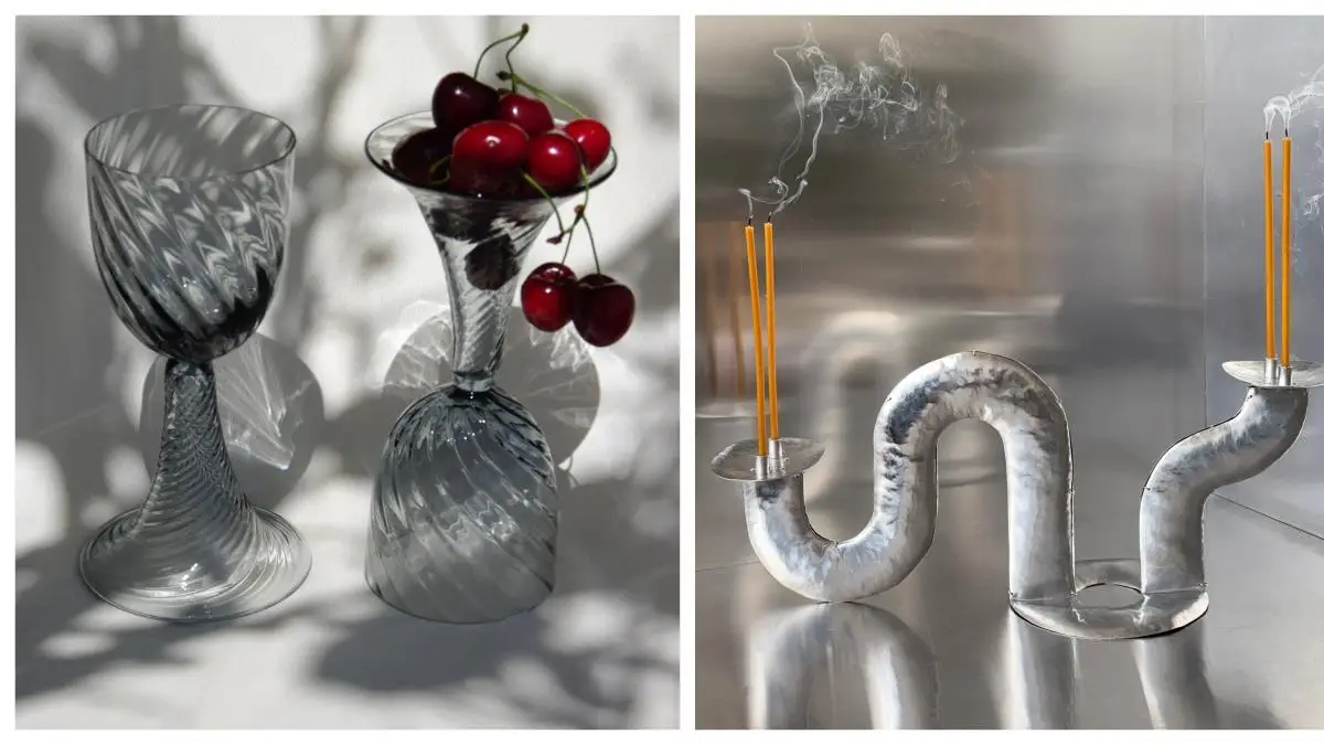 Imagen 1 de La nueva mesa navideña: copas y candelabros de artista para un festín contemporáneo