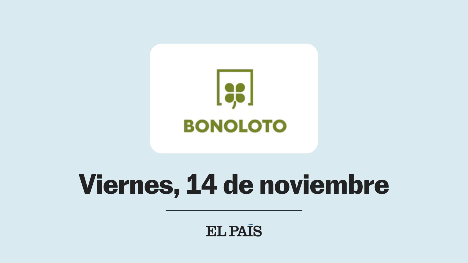 Bonoloto: comprobar sorteo del viernes 14 de noviembre