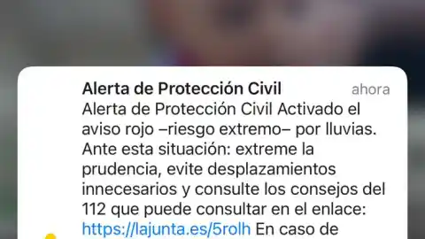 Imagen 1 de Riesgo extremo de lluvias: Protección Civil envía a los móviles una alerta roja en Huelva