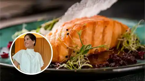 Imagen 1 de Lourdes Montes, sobre su receta de salmón al horno: "En casa la hacemos cada semana, es fácil y rápida"