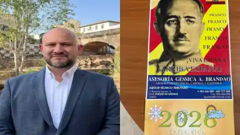 Imagen 1 de El alcalde de Vox de Puente de Génave lanza en su negocio un calendario franquista
