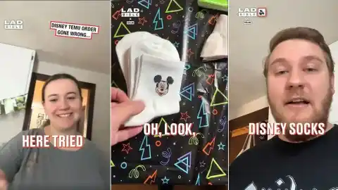 Imagen 1 de Compran calcetines Disney en Temu y lo que les llega arrasa en redes: "Parecían normales al principio"
