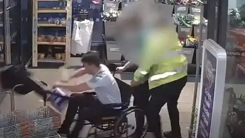 Imagen 1 de Detenido tras intentar robar en un supermercado haciéndose pasar por una persona en silla de ruedas