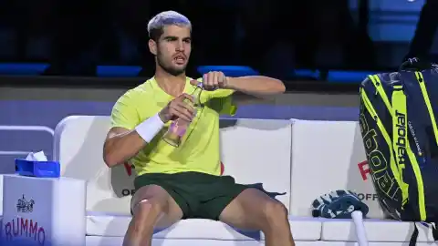 Imagen 1 de Carlos Alcaraz, baja en la Copa Davis por lesión: "Me voy dolido a casa"