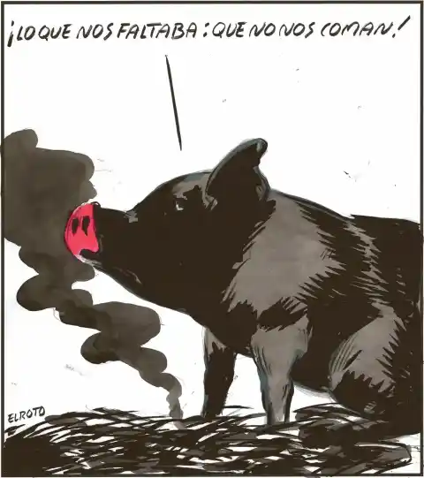 Imagen 1 de El Roto: problemas de cerdos