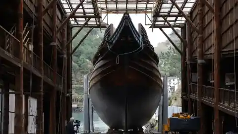 Imagen 1 de La botadura de una nao del siglo XVI permite recuperar la memoria de los balleneros vascos