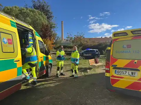Imagen 1 de Fallece una mujer y un hombre resulta herido de gravedad en un incendio en un parque de Alcalá de Henares