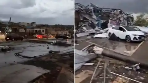 Imagen 1 de Un tornado sin precedentes mata a seis personas y causa más de 400 heridos en Brasil, en plena cumbre climática