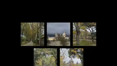 Imagen 1 de El paisaje otoñal del monasterio de El Escorial