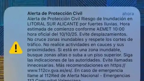 Imagen 1 de Encuesta: ¿Es un buen sistema las alertas de Protección Civil en el móvil?