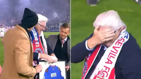 Imagen 1 de El homenaje a Reyes de Extremadura y Sevilla que hizo llorar a su padre: "Hasta que la muerte nos separe"