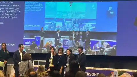Imagen 1 de Zaragoza, ganadora del premio Ciudad Accesible 2025 que entrega la UE