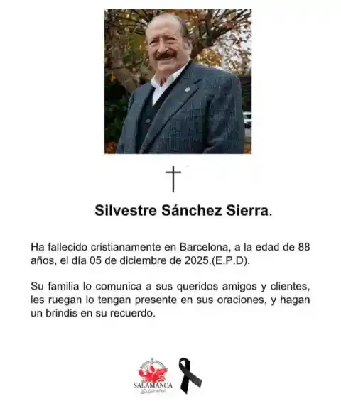 Imagen 1 de Muere Silvestre Sánchez, el dueño del restaurante Salamanca de la Barceloneta