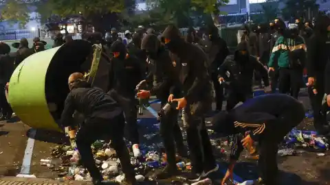Imagen 1 de Cuatro detenidos por los altercados tras la convocatoria de Vito Quiles en Pamplona