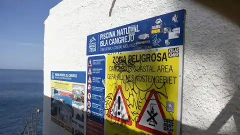 Imagen 1 de Los turistas ahogados en Tenerife se saltaron el precinto para acceder a la piscina natural