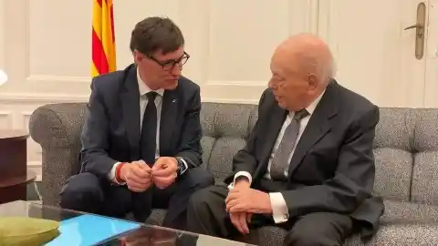 Imagen 1 de Illa se reunió el viernes con Pujol en el Palau de Pedralbes para interesarse por su estado de salud