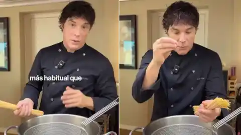 Imagen 1 de Jordi Cruz (47 años), sobre echar aceite al agua de la cocción de la pasta: "En Italia no os lo perdonarían"