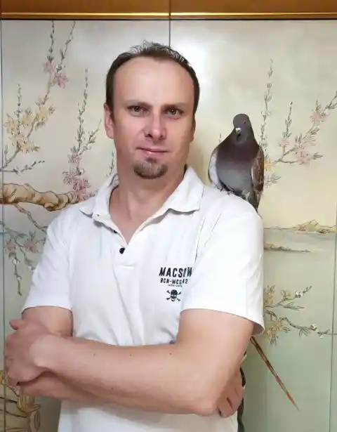 Imagen 1 de Vital Mezery, el hombre que canta a las palomas: “Vale que hacen caca y ensucian, pero no hay que vivir tan amargado”