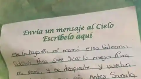 Imagen 1 de La conmovedora petición al cielo que encontró una joven en su tejado: "Se nos rompió el corazón"