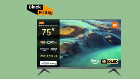 Imagen 1 de Televisor 4K de 75 pulgadas por menos de 500€ en Black Friday: la Xiaomi TV F Pro arrasa en Amazon