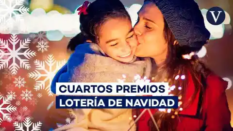 Imagen 1 de 78477, el primer de los dos cuartos premios de la Lotería de Navidad 2025