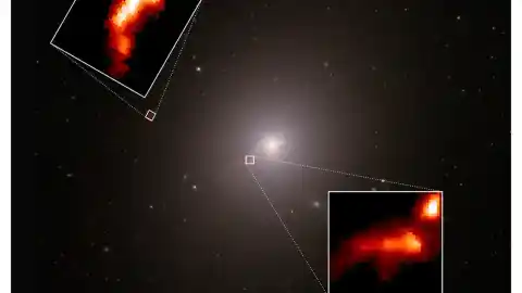 Imagen 1 de Capturan una imagen de cómo el agujero negro de galaxia supergigante M87 moldea sus filamentos