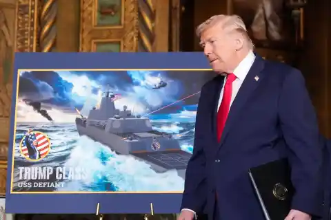 Imagen 1 de Trump anuncia la construcción de un nuevo tipo de buques de guerra que llevará su nombre: “Serán los más grandes y poderosos de la historia”