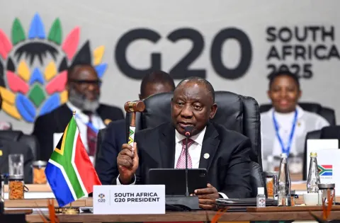 Imagen 1 de Y Cyril Ramaphosa le plantó cara a Donald Trump en el G-20
