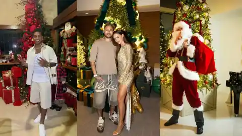 Imagen 1 de Así está siendo la Navidad de los futbolistas: Vinícius enamorado, Haaland de Papá Noel, pijamas a juego con las familias...