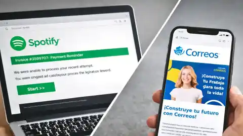 Imagen 1 de Un trabajo en Correos y un pago pendiente en Spotify: las dos estafas que han llegado a mi correo