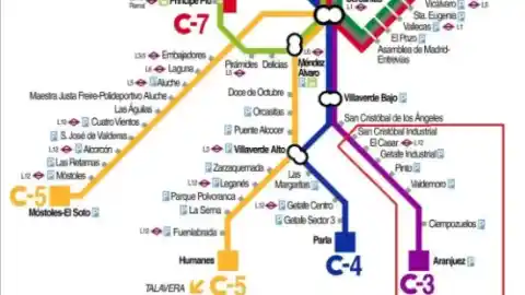 Imagen 1 de Puente licita un estudio para descongestionar Cercanías entre San Cristóbal y Aranjuez y mejorar la circulación entre Seseña y Madrid