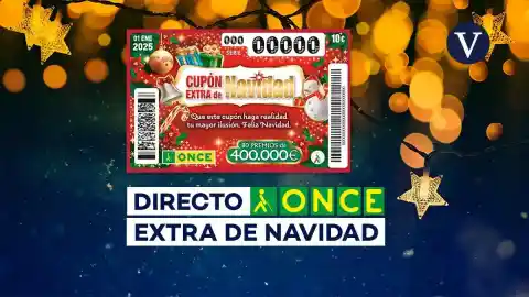 Imagen 1 de ONCE, en directo | Comprueba los resultados del Sorteo del cupón Extra de Navidad 2026 de hoy, jueves 1 de enero de 2026