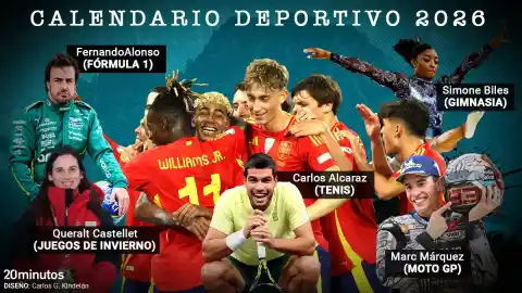 Imagen 1 de Un año con mucho deporte y un Mundial: así es el calendario deportivo de 2026