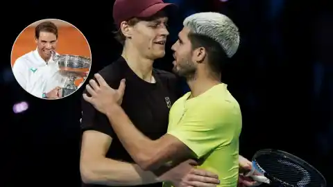 Imagen 1 de Rafa Nadal analiza la rivalidad entre Alcaraz y Jannik Sinner: "Carlos comete más errores, pero hace puntos más espectaculares"
