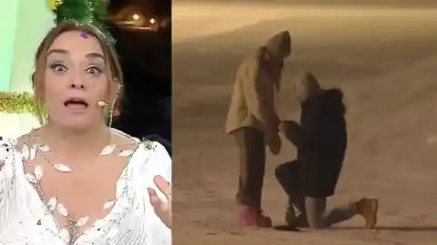 Imagen 1 de La pedida de mano que pilló por sorpresa a Toñi Moreno en plenas campanadas