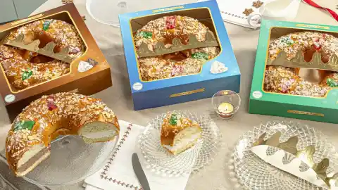 Imagen 1 de Quién fabrica los cinco tipos de roscón de Reyes de Mercadona y cuánto cuestan