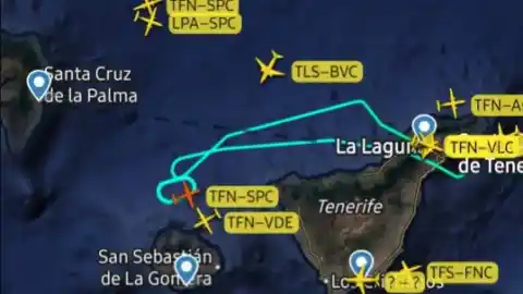 Imagen 1 de La borrasca Francis obliga a dar la vuelta a tres vuelos cuando intentaban aterrizar en el aeropuerto de La Palma