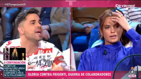 Imagen 1 de Gloria Camila rompe a llorar tras una bronca con Miguel Frigenti: "Eres lo peor que he visto en televisión"
