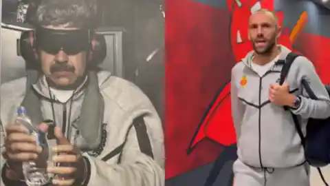 Imagen 1 de La imagen viral de los jugadores del Mallorca con el chándal de Nicolás Maduro en su detención