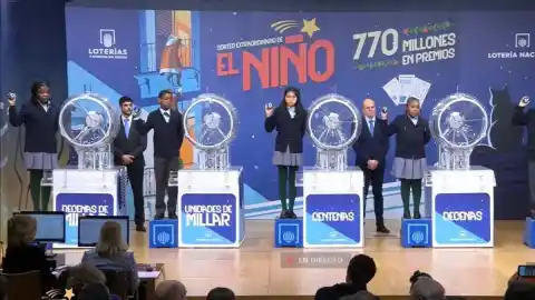 Imagen 1 de 45875, segundo premio de la Lotería del Niño 2026